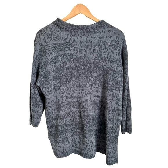 Eileen Fisher Womens Black Marled Day To Night Pull Over Sweater - Picture 3 of 9